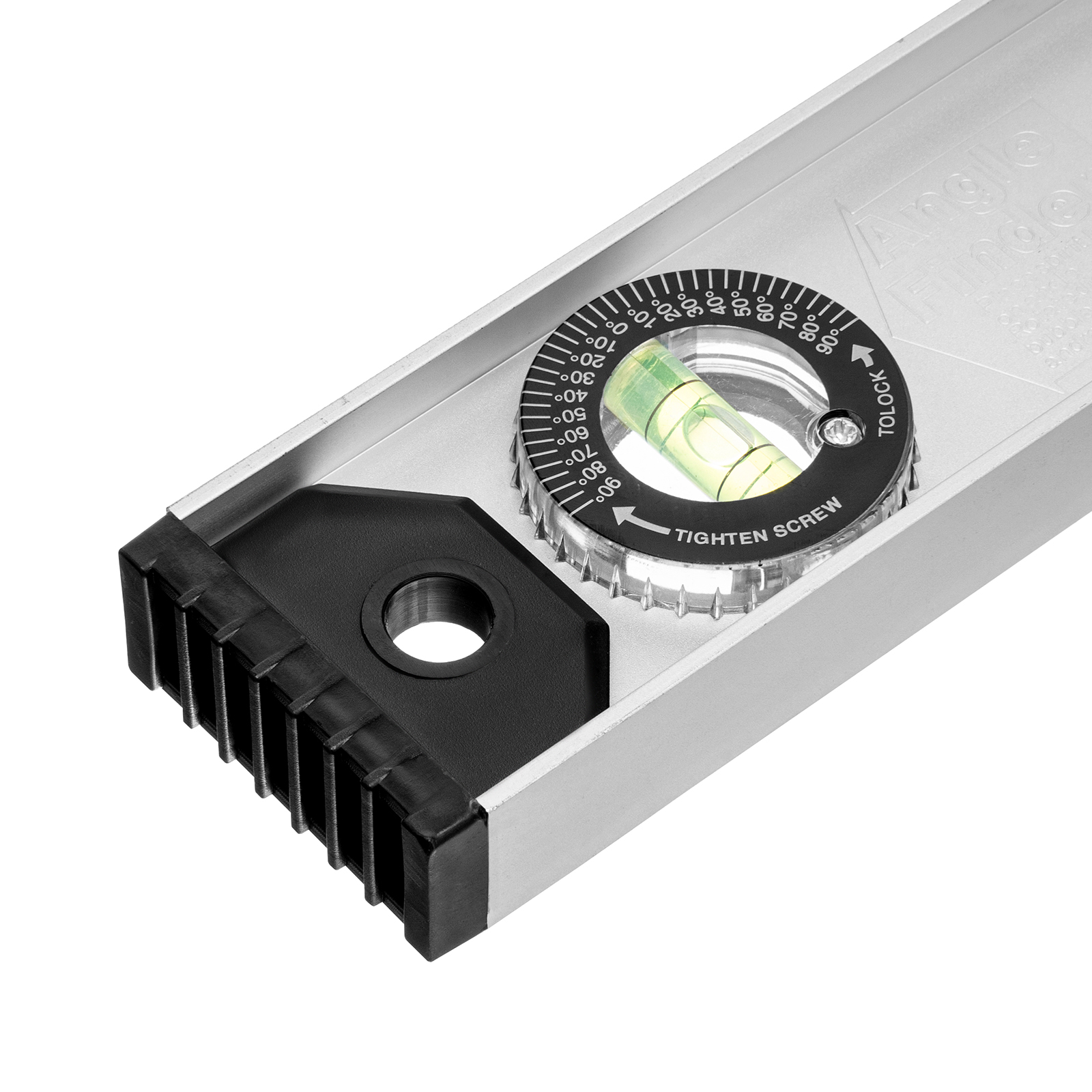 Уровень алюминиевый "Рельс", 800 мм, 3 глазка (1 поворотный) Matrix