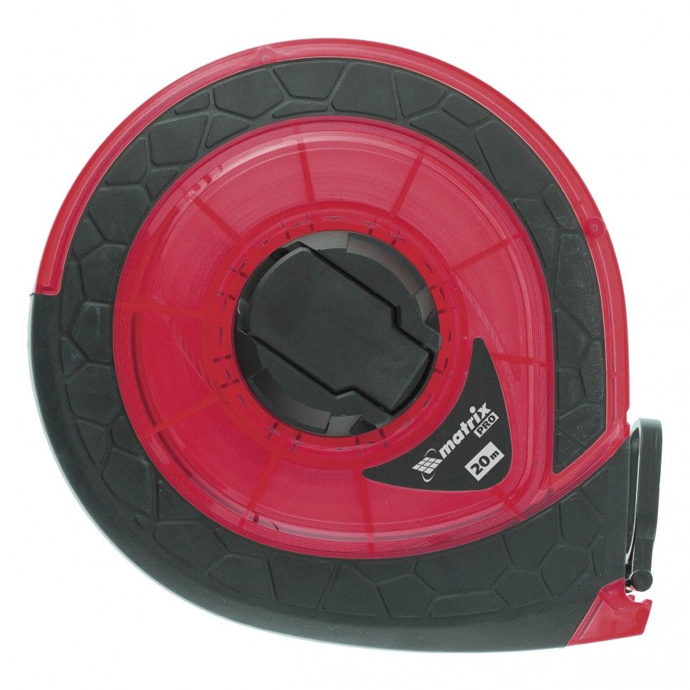 Рулетка геодезическая 20 м х 15 мм, закрытый корпус, фибергласовая лента, двусторонняя шкала, Pro Matrix