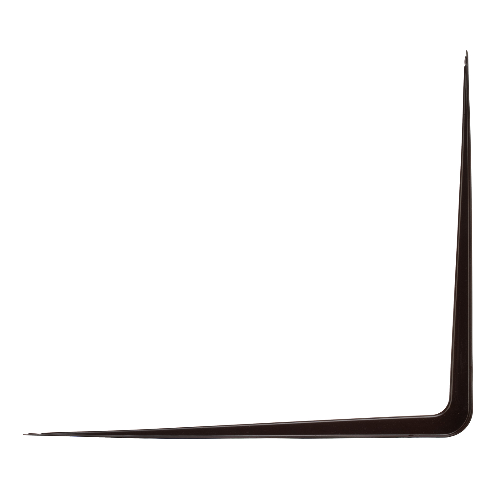 Кронштейн угловой с ребром, 350 х 400 мм, коричневый, / Сибртех