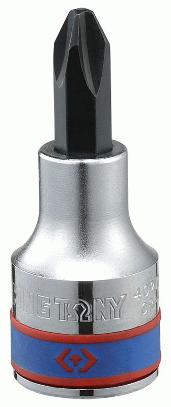 Насадка (бита) торцевая 1/2", Phillips, PH2, L = 60 мм KING TONY 402102