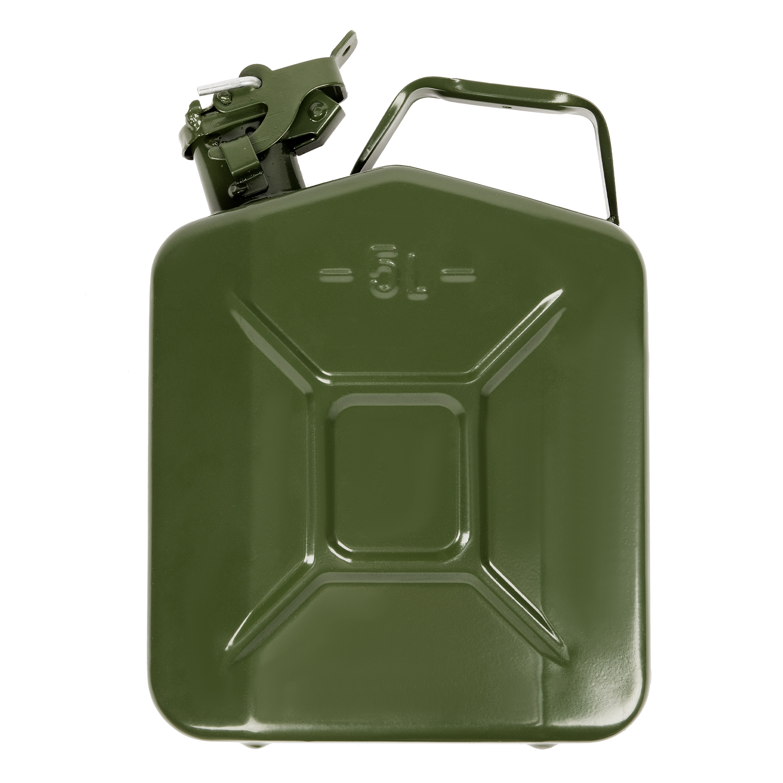 Канистра для топлива, металлическая, толщина стенок 0,8мм, 5 литров