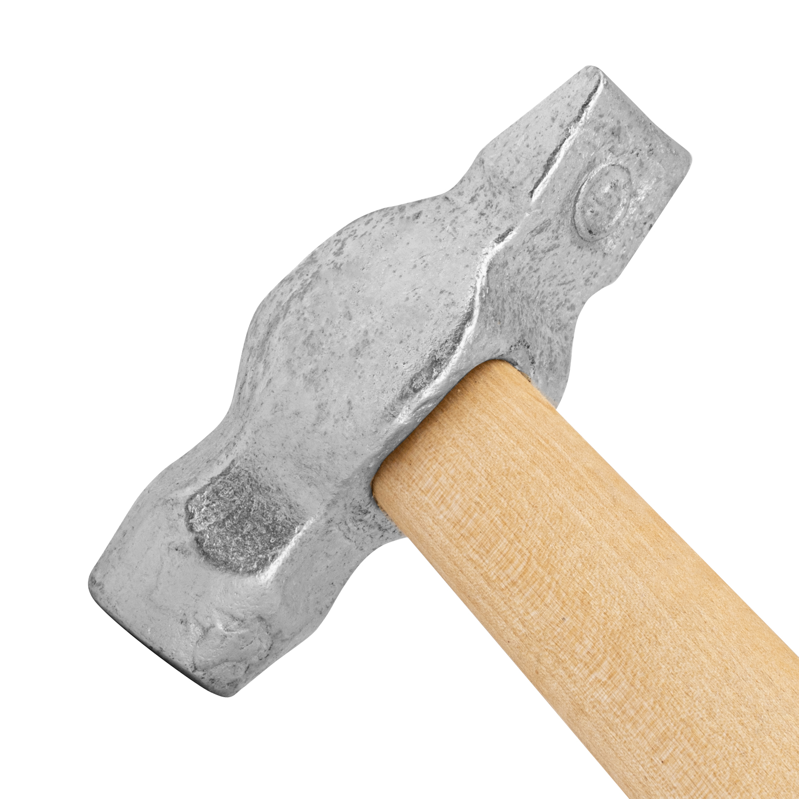 Молоток слесарный, 500 г, круглый боек, деревянная рукоятка