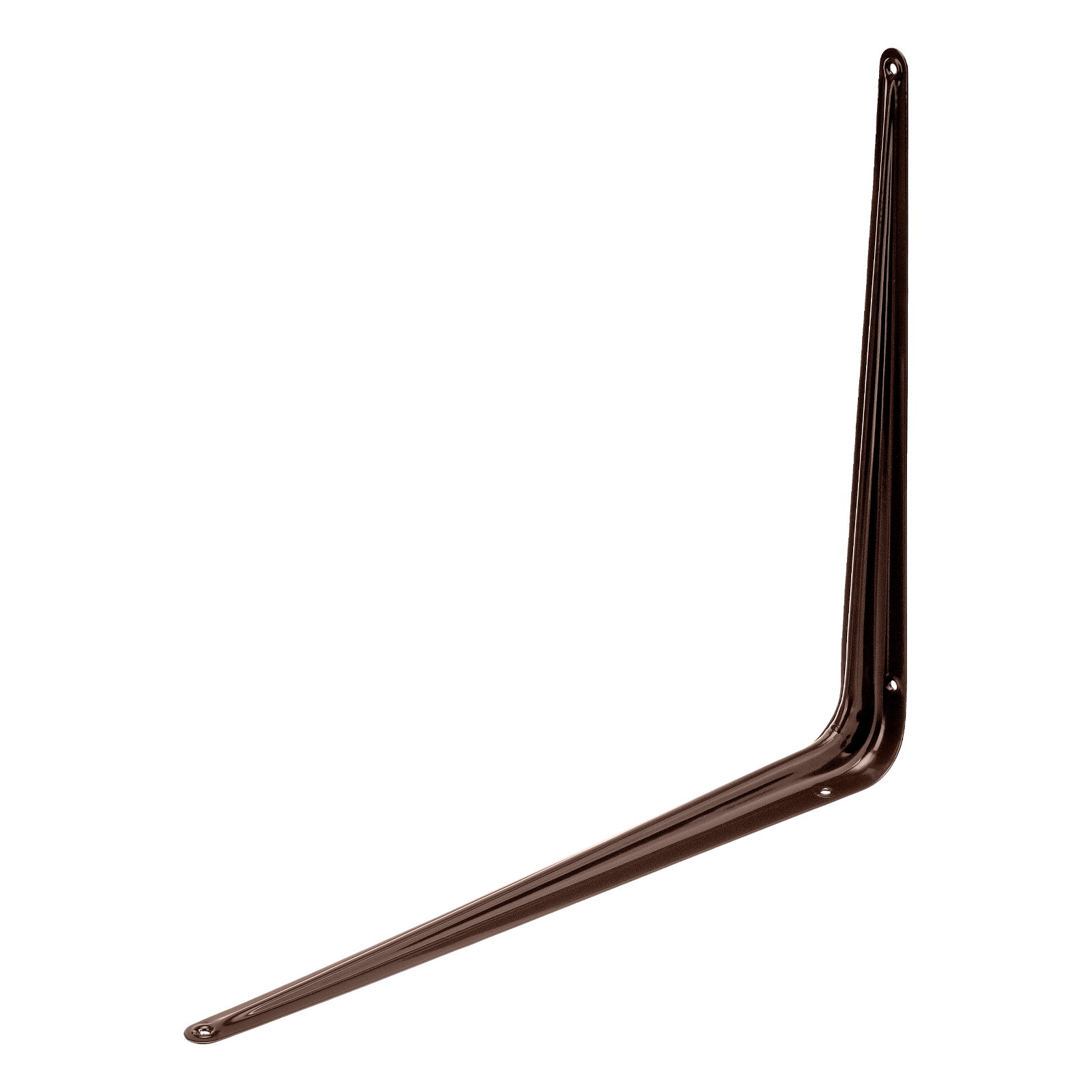 Кронштейн угловой с ребром, 400 х 450 мм, коричневый Сибртех