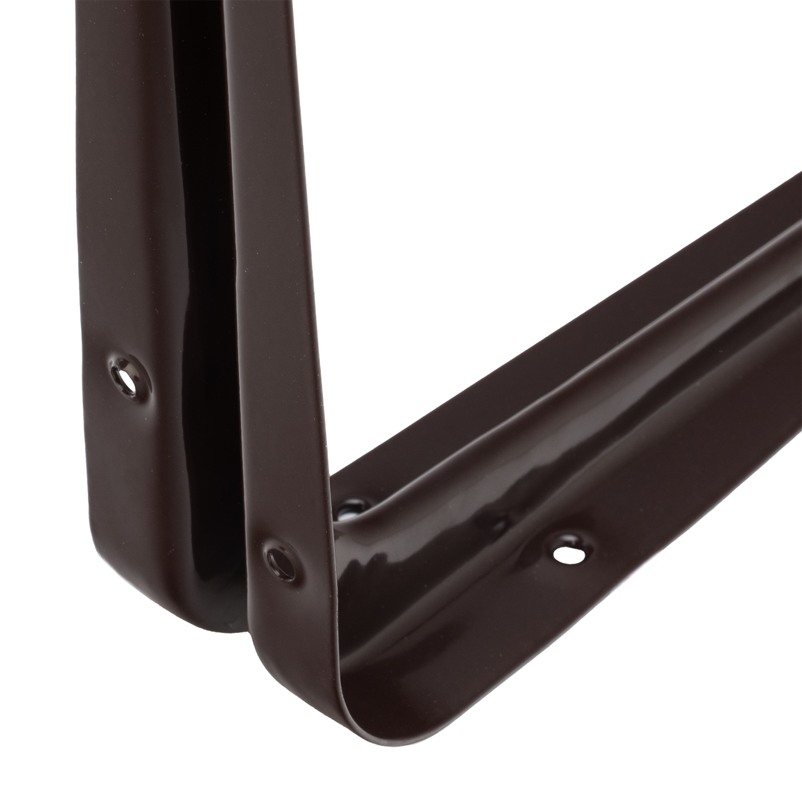 Кронштейн угловой с ребром, 300 х 350 мм, коричневый Сибртех