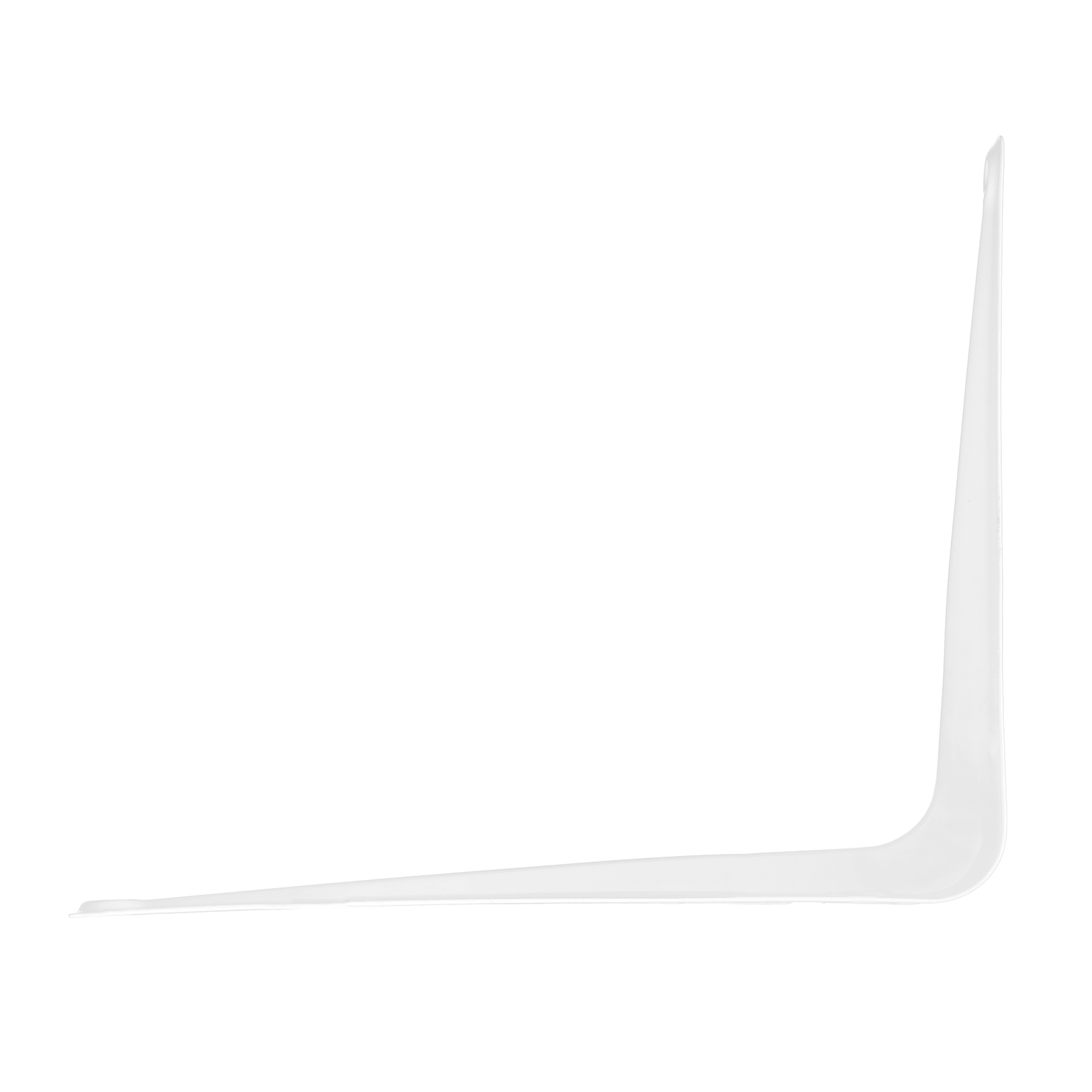 Кронштейн угловой с ребром, 125х150 мм, белый Сибртех