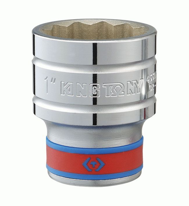 Головка торцевая стандартная двенадцатигранная 1/2", 11/16", дюймовая KING TONY 433022S