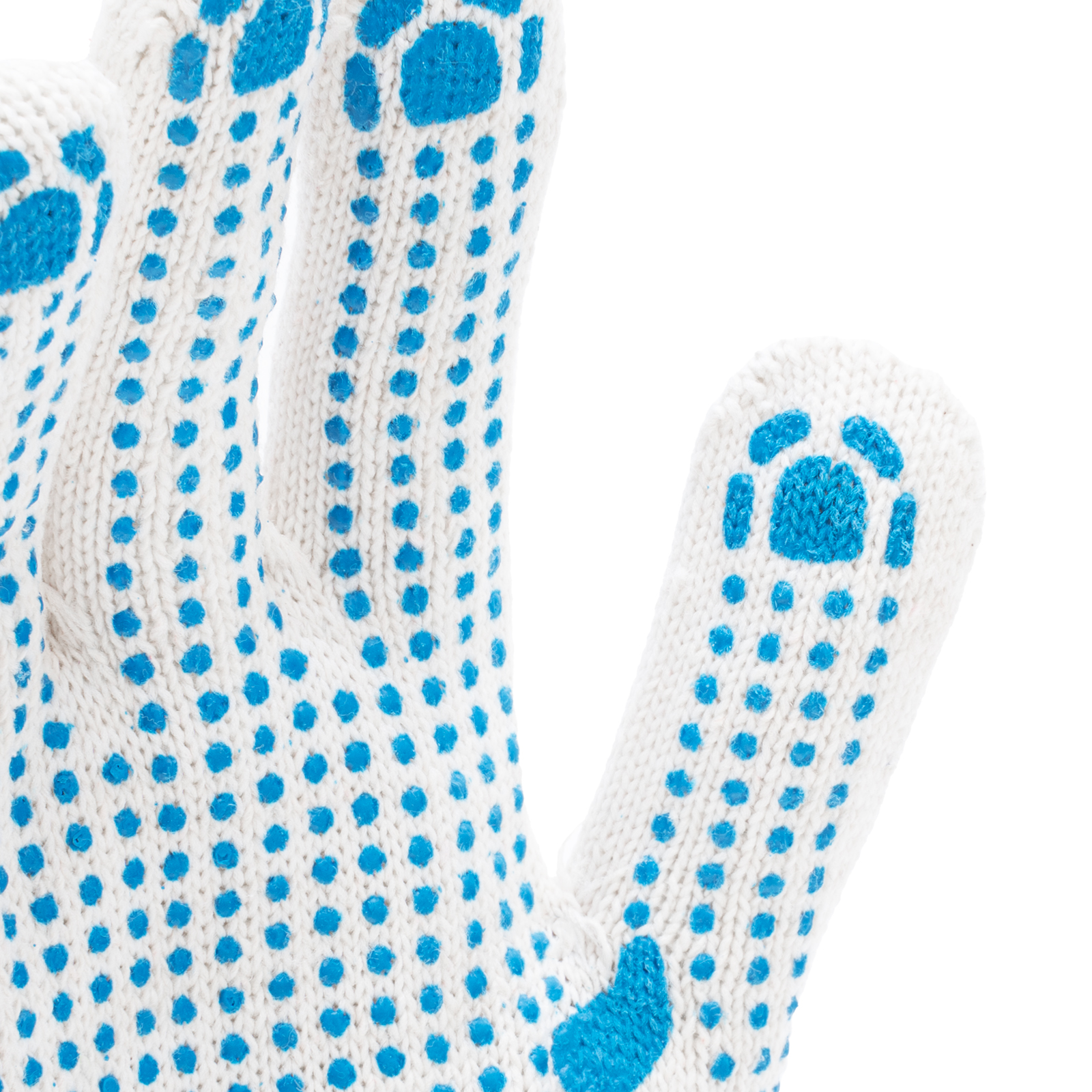 Перчатки х/б, ПВХ покрытие, "Точка", 10 класс, стикер