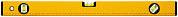Уровень "Стайл", 3 глазка, желтый усиленный корпус, фрезер. рабочая грань, шкала, Профи  600 мм