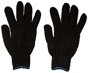 Перчатки вязаные упрочненные ( 5 нитей ) черные х/б