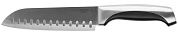 Нож LEGIONER "FERRATA" "Сантоку", рукоятка с металлическими вставками, лезвие из нержавеющей стали, 175мм