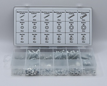 Набор винтов, гаек, шайб, 420 шт