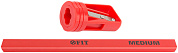 Точилка для карандашей и Карандаши строительные прямоугольные 175 мм, 10 шт., набор