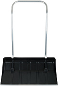 Скрепер для уборки снега на колесиках пластиковый, металлическая ручка, Профи 810x430х1220 мм
