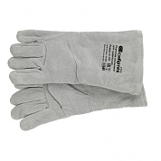 Перчатки спилковые с манжетой для садовых и строительных работ, утолщенные, размер XL, Сибртех