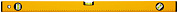 Уровень "Стайл", 3 глазка, желтый усиленный корпус, фрезер. рабочая грань, шкала, Профи  800 мм