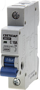 Выключатель автоматический СВЕТОЗАР 1-полюсный, 10 A, "C", откл. сп. 6 кА, 230 / 400 В