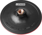 Тарелка опорная STAYER "MASTER" пластиковая для УШМ, на липучке, d=150мм, М14