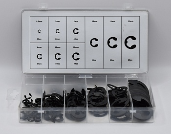 Набор стопорных колец 3-32 мм 300 шт