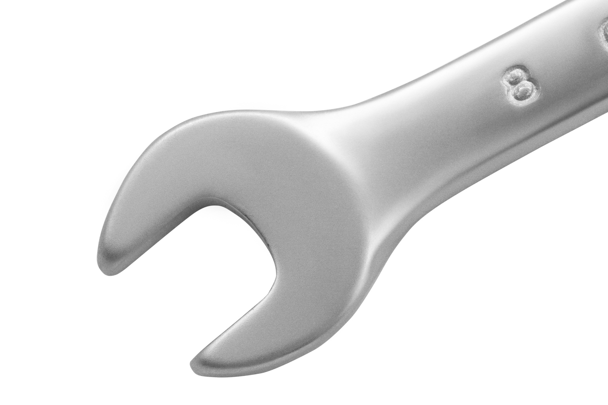 Ключ комбинированный, 8 мм, CrV, матовый хром Matrix