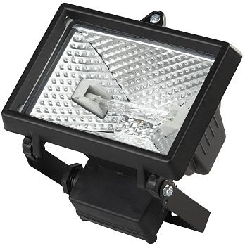 СВЕТОЗАР  прожектор галогенный 150 Вт, цвет черный.